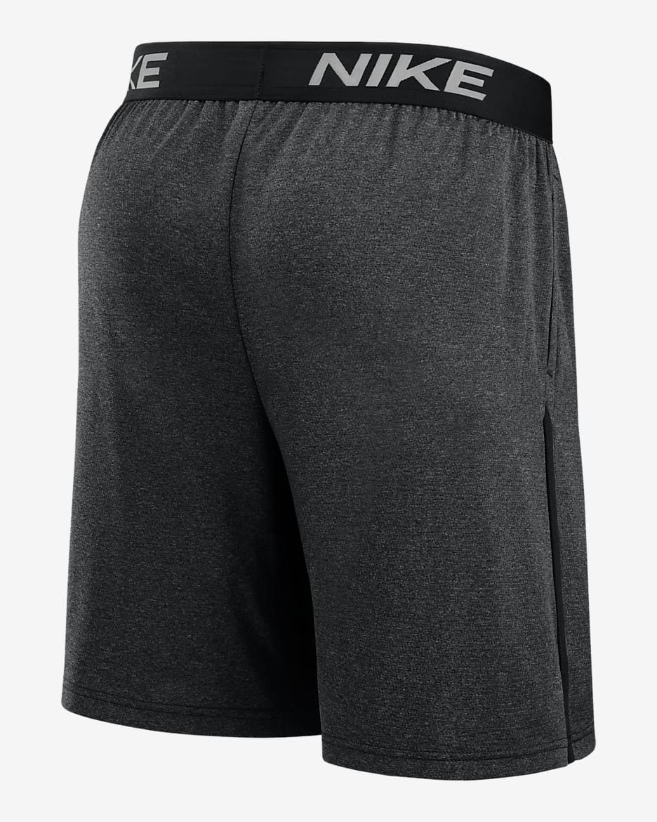 Shorts Nike Dri FIT de la MLB para hombre New York Mets Authentic Collection Practice